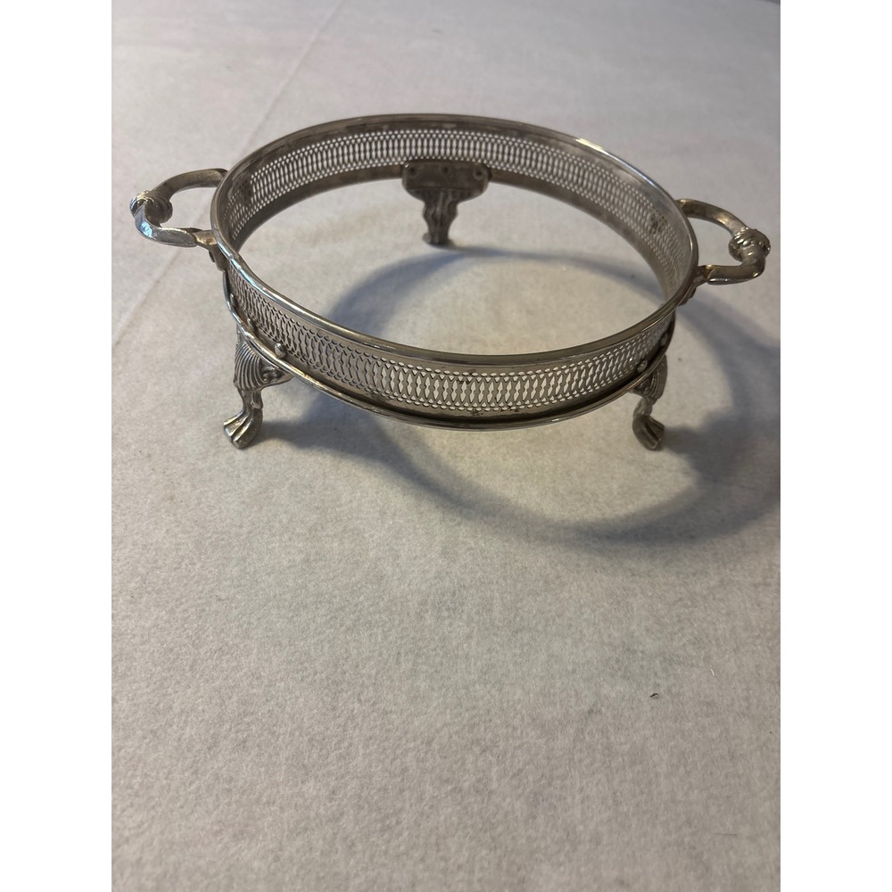 Vintage metal cassrole dish holder addy carrier 9 inner ring - Picture 3 of 9